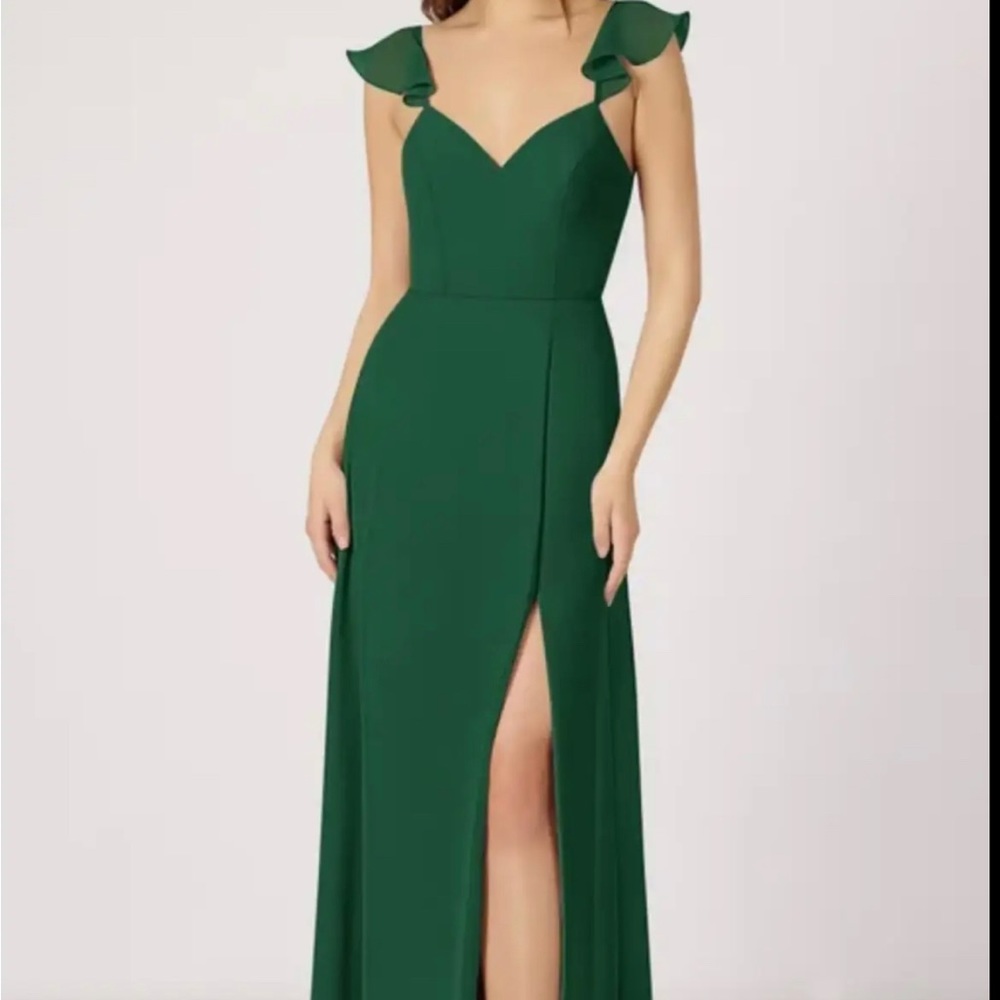 Azazie Everett in Dark Green A2 Bridesmaids Dress